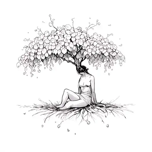  sit under my own vine and fig tree A moment alone in the shade tattoo design idea