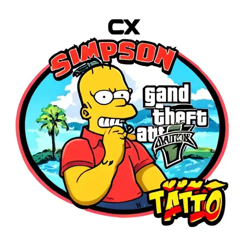 simpson gta san andreas tattoo design idea