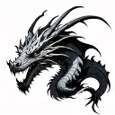 dragon gothic tattoo design idea