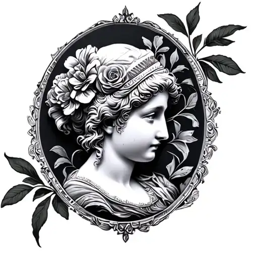 Cameo tattoo design idea