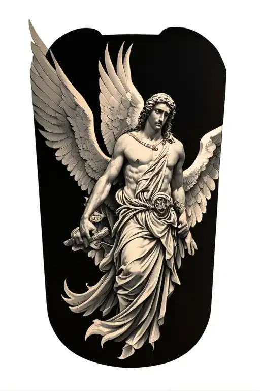 st Michael archangel tattoo design idea