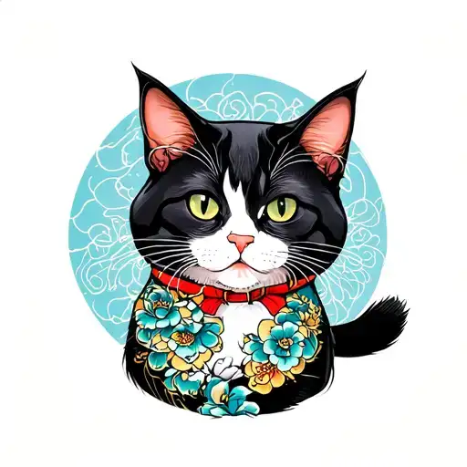 Canadian, Gemini, cats tattoo design idea