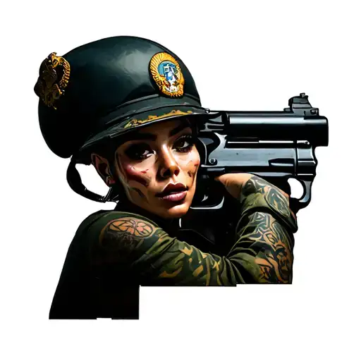 I'm Ariana, intense, I like challenges, I'm a military police officer in the state of Rio de Janeiro, I've challenged death for 3 time and tattoo design idea