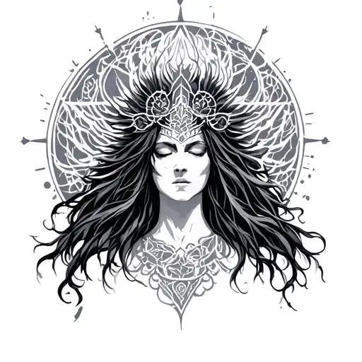 Spirit healer tattoo design idea