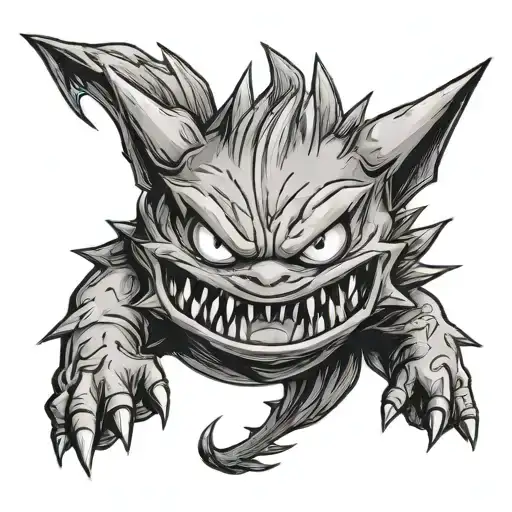 Gengar tattoo design idea