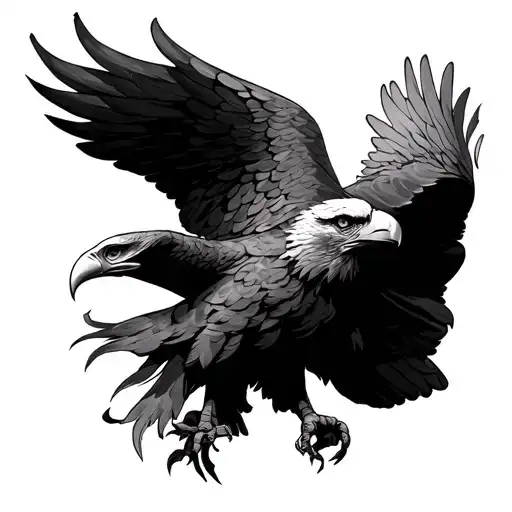 Roman Eagle tattoo design idea