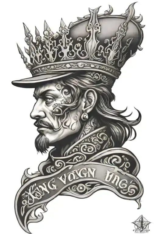 Long Live King Von tattoo design idea