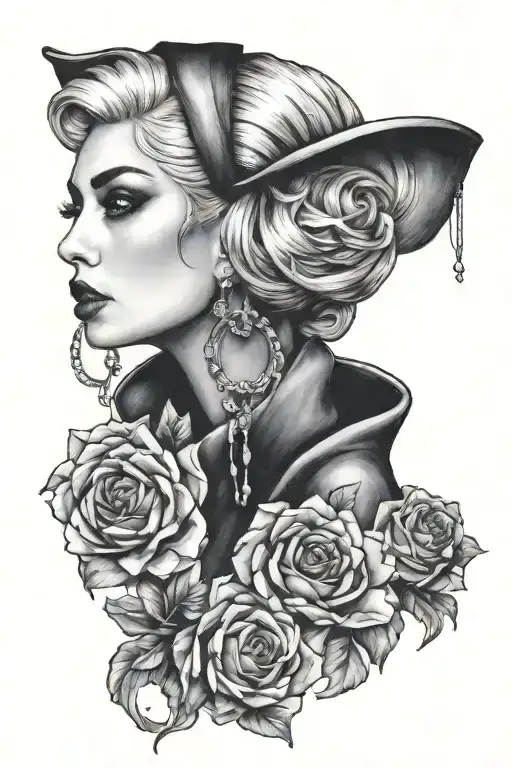 Lady Gaga tattoo design idea