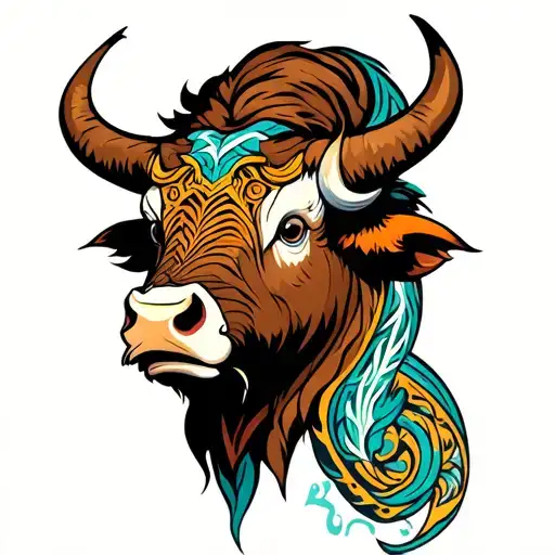 Bisonte Appa de Avatar tattoo design idea