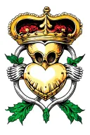 Claddagh tattoo design idea