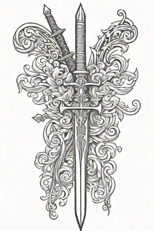 sword of the spirit tattoo design idea