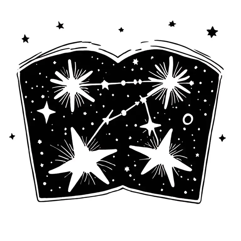 Gemini constellation tattoo design idea