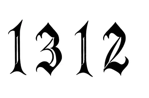 "1312" tattoo design idea