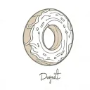 Donut tattoo design idea