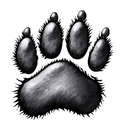 pet paw print memory tattoo tattoo design idea