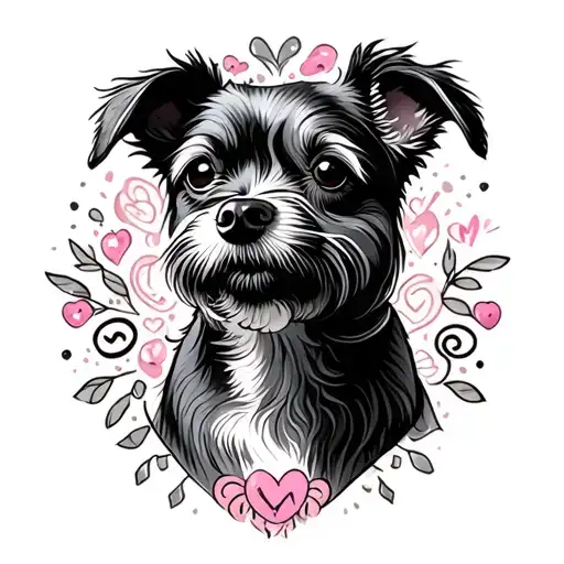 dog lover tattoo design idea