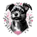 dog lover tattoo design idea