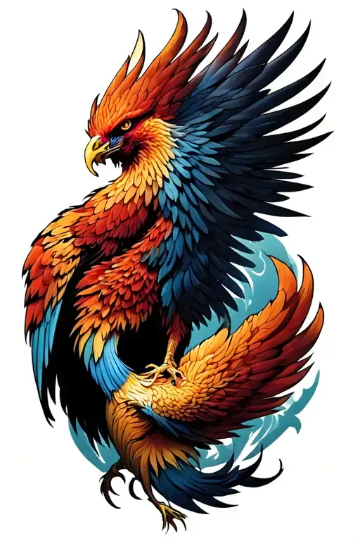 Phoenix Anatomy tattoo design idea