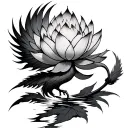 Lotus Phoenix tattoo design idea