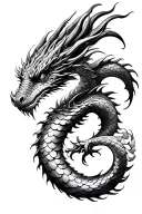 dragon scale tattoo design idea