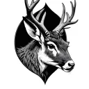 Jackalope tattoo design idea