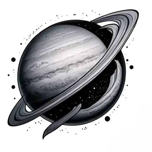 Uranus tattoo design idea
