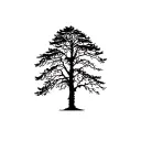 red alder tree tattoo design idea