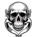 Claddagh Ring skull inside coming tattoo design idea