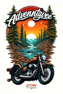 adventure motorcycle travel tattoo tattoo design idea