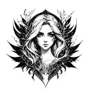 Seraphine league of legends tattoo design idea