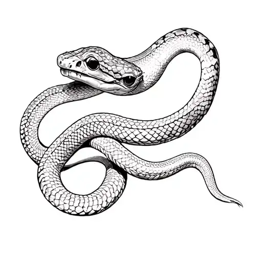 two headed rattlesnake tattoo design idea