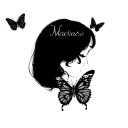 Alice Madness Returns, simple piece, butterflies, facing forward tattoo design idea