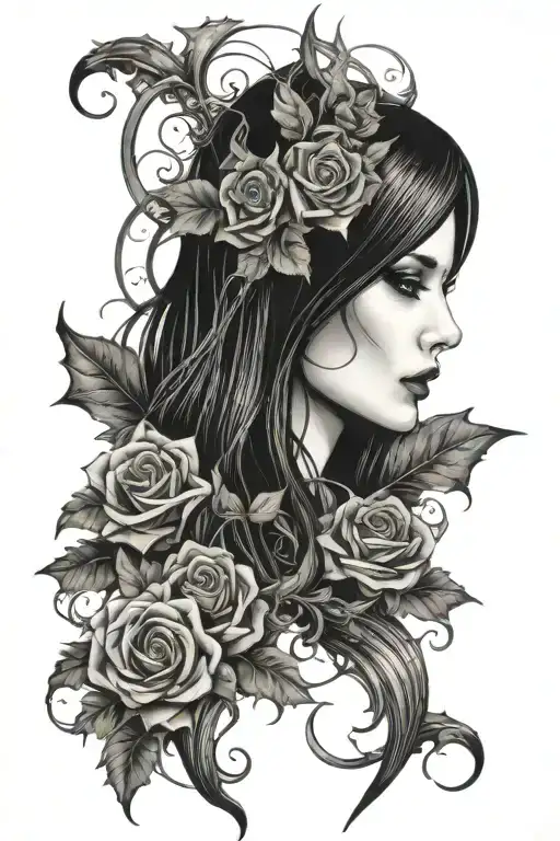 gothic notr dam de paris tattoo design idea