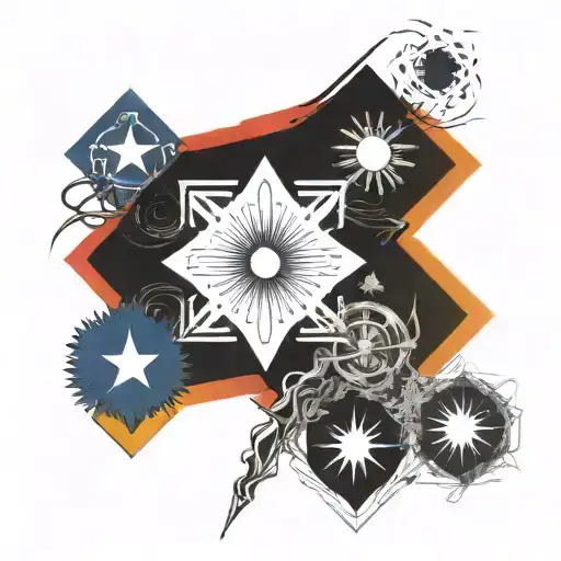 Filipino flag morphing tattoo design idea