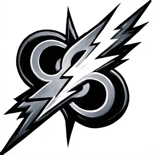 ohms law lightning bolt tattoo design idea