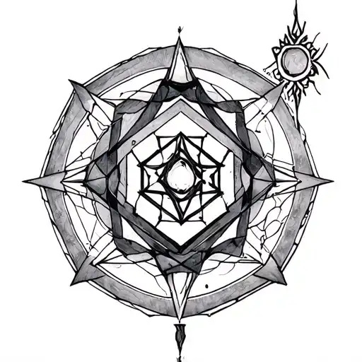as above so below, as within so without, as before so after, sacred geometry, dodecahedron tattoo design idea