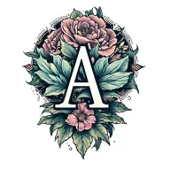 Initial A tattoo design idea
