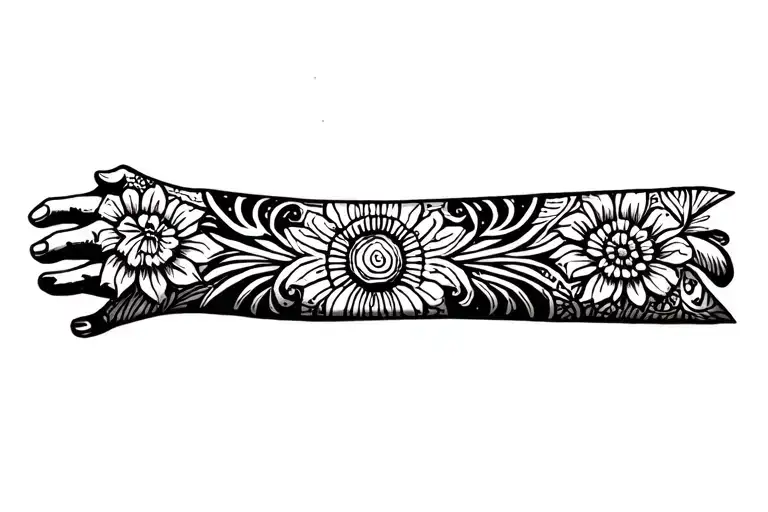 somoan forearm tattoo design idea