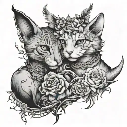 friends who always keep fighting but still somehow together tattoo design idea