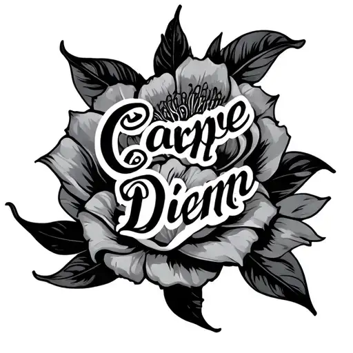 B2 Carpe Diem tattoo design idea