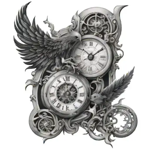 Chronos tattoo design idea