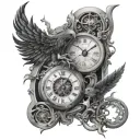 Chronos tattoo design idea