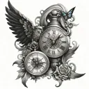 Chronos tattoo design idea