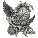 Chronos tattoo design idea