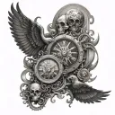 Chronos tattoo design idea