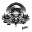 Astroworld tattoo design idea