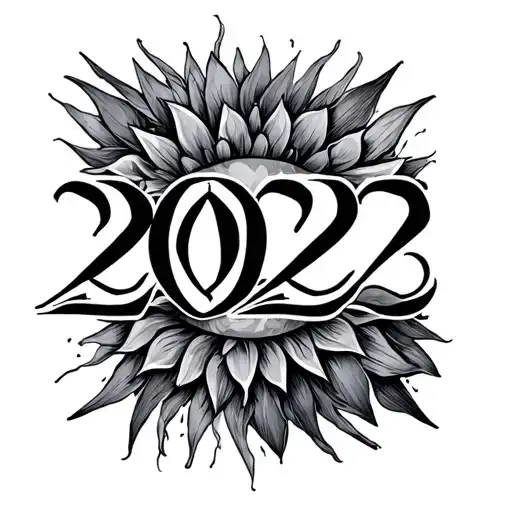 2023 Roman Numerals tattoo design idea