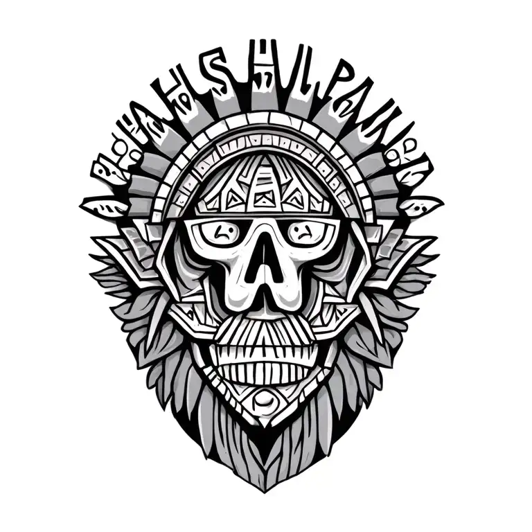 this too shall pass aztec tattoo design idea