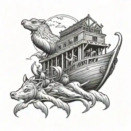 noah's ark tattoo design idea