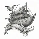 noah's ark tattoo design idea